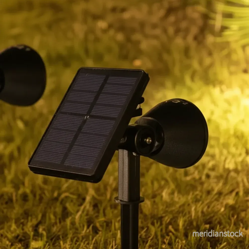 Solcellsdriven trädgårdsspotlight med stolpe - Lumenova - Bild 3