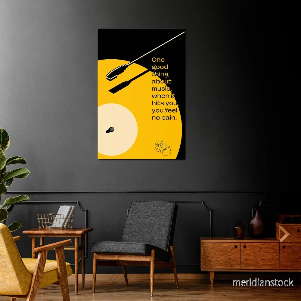 MUSIC – NO PAIN Vertical Canvas Print MUSIC – NO PAIN Vertical Canvas Print