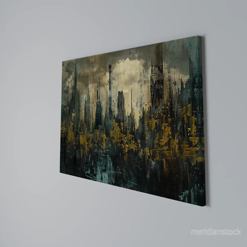 TOWN OBSCURE Horizontal Canvas Print - Bild 3