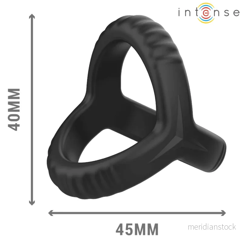 INTENSE - CARSON DOUBLE SILICONE PENIS RING BLACK MODEL 4 - Bild 2