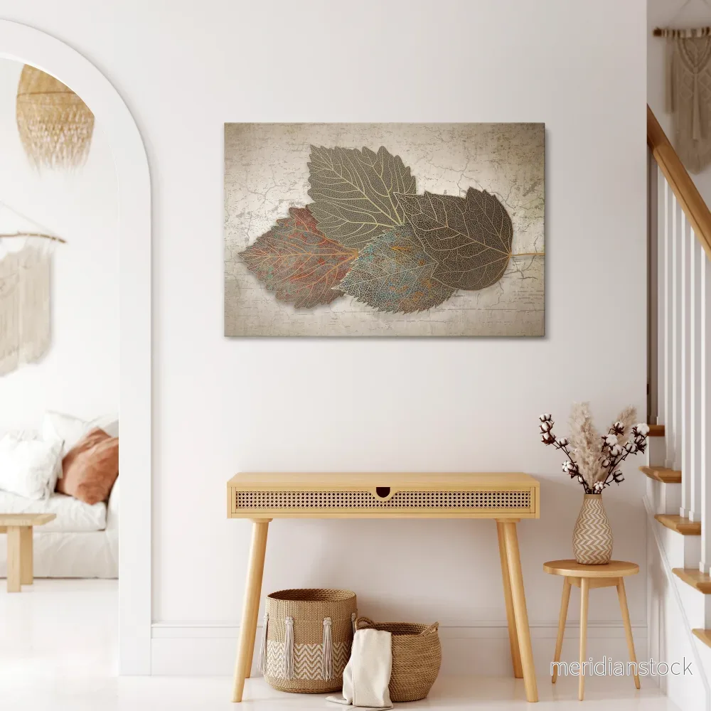 LEAVES OF TIME Horizontal Canvas Print - Bild 2