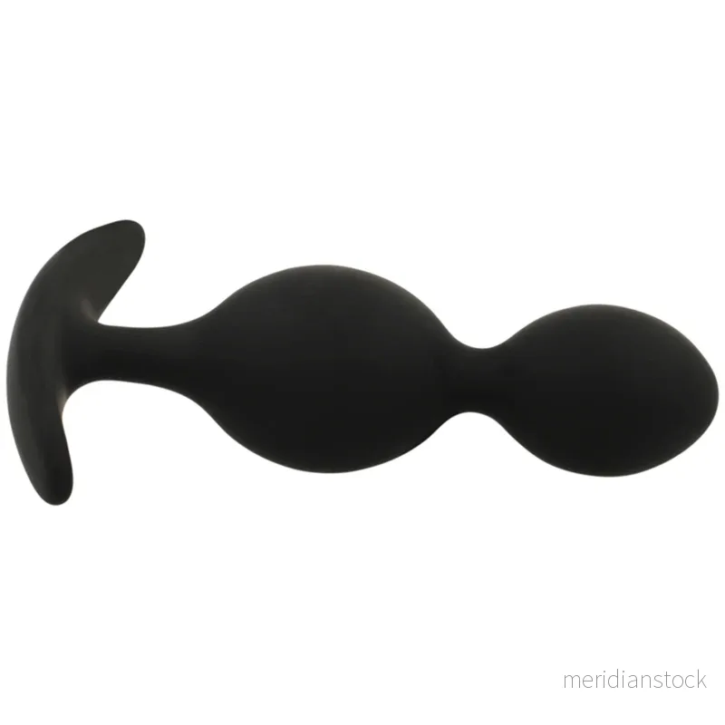 BLACK&SILVER - ORSON PLUG SILICONE 2 ANAL WAVES 9 CM - Bild 3