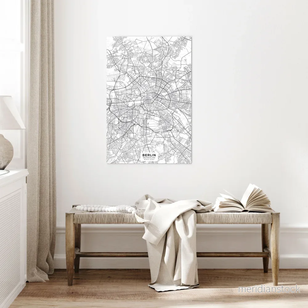 BERLIN PLAN Vertical Canvas Print BERLIN PLAN Vertical Canvas Print