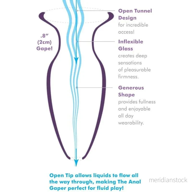 ANAL FANTASY ELITE COLLECTION - ANAL GAPER DILATOR FOR BEGINNERS CRYSTAL SIZE S