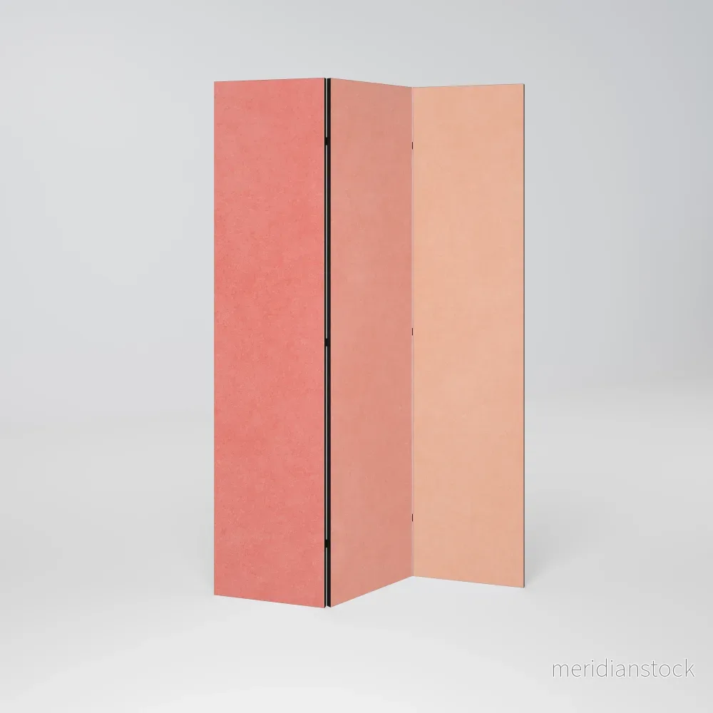 PEACH OF MY HEART Dekorativ rumsavdelare – 3 paneler