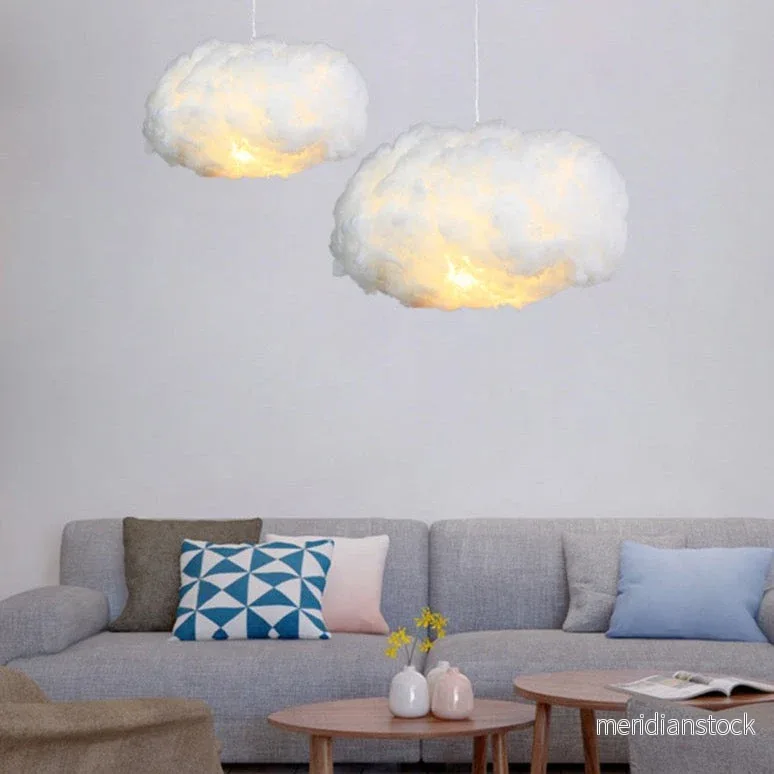 Taklampa moln – LED-pendellampa för barnrum och sovrum i 7 storlekar
