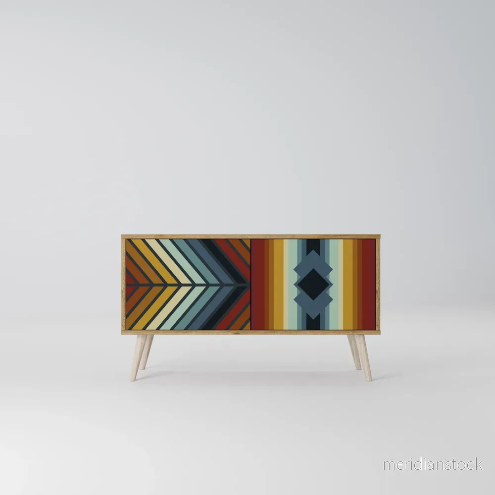 INDIGENOUS ZIGZAG Kompakt TV-bänk med 2 dörrar - Bild 2