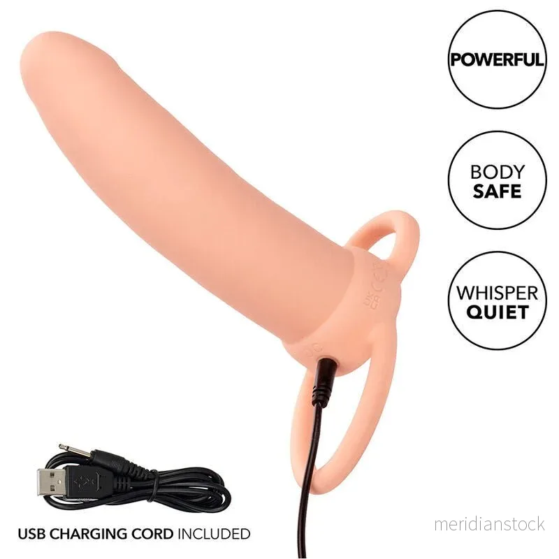 CALEXOTICS - MAXX THICK DUAL PENETRATOR 10 VIBRATIONS FLESH - Bild 2