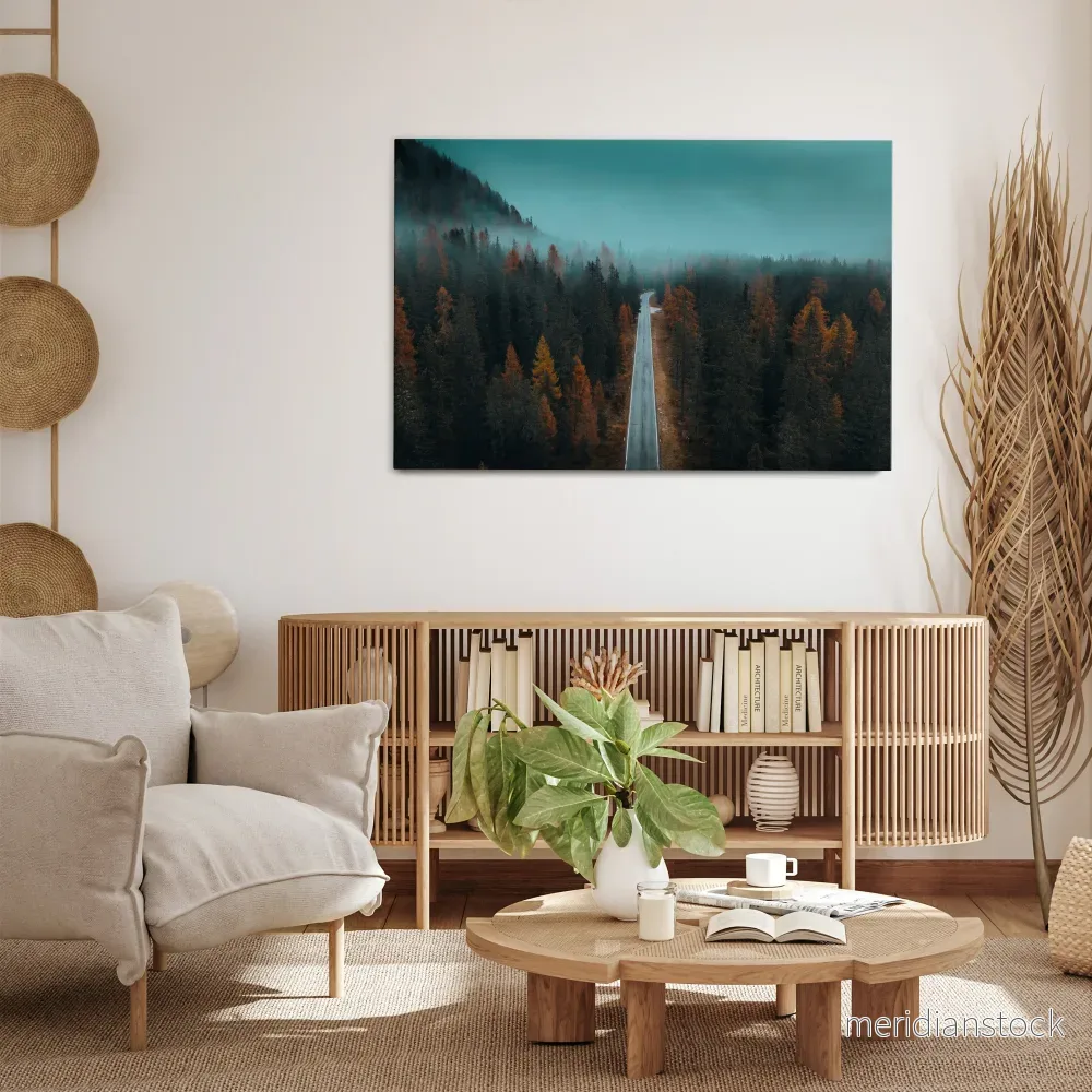 SERENE ROADWAY ESCAPE Horizontal Canvas Print - Bild 2
