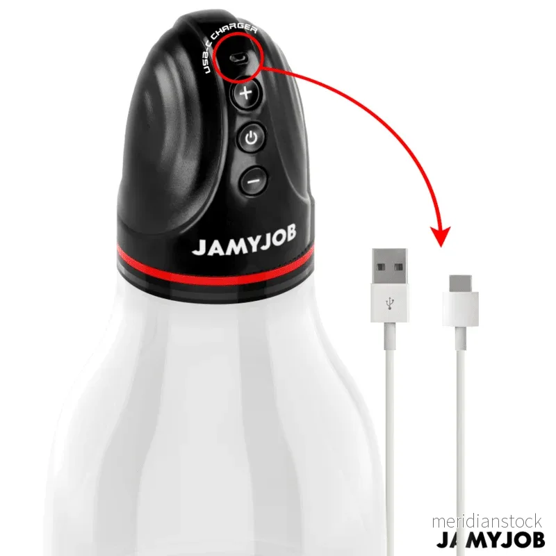 JAMYJOB - XPAND LITE AUTOMATIC TESTICLE PUMP 3 LEVELS OF STIMULATING WAVES GREY
