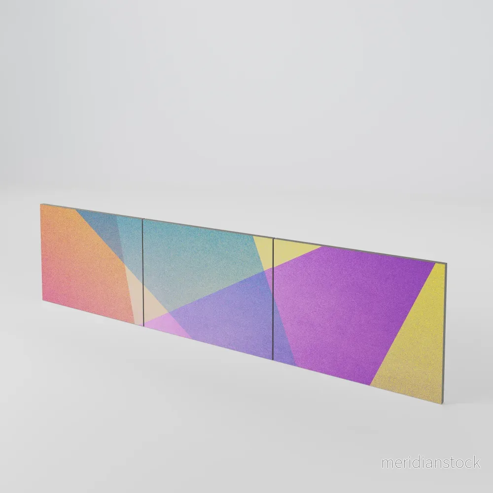 BRIGHT GEOMETRY Luckset med 3 dörrar till TV-bänk - Bild 3