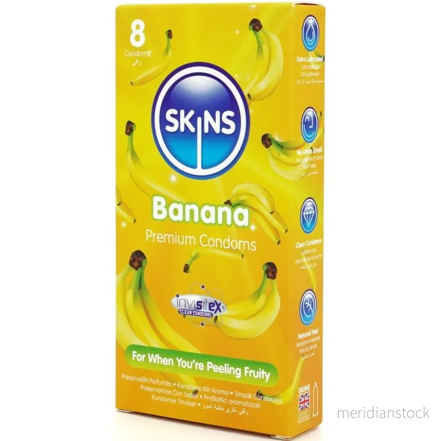 SKINS - BANANA PREMIUM CONDOMS PACK 8 - Bild 2