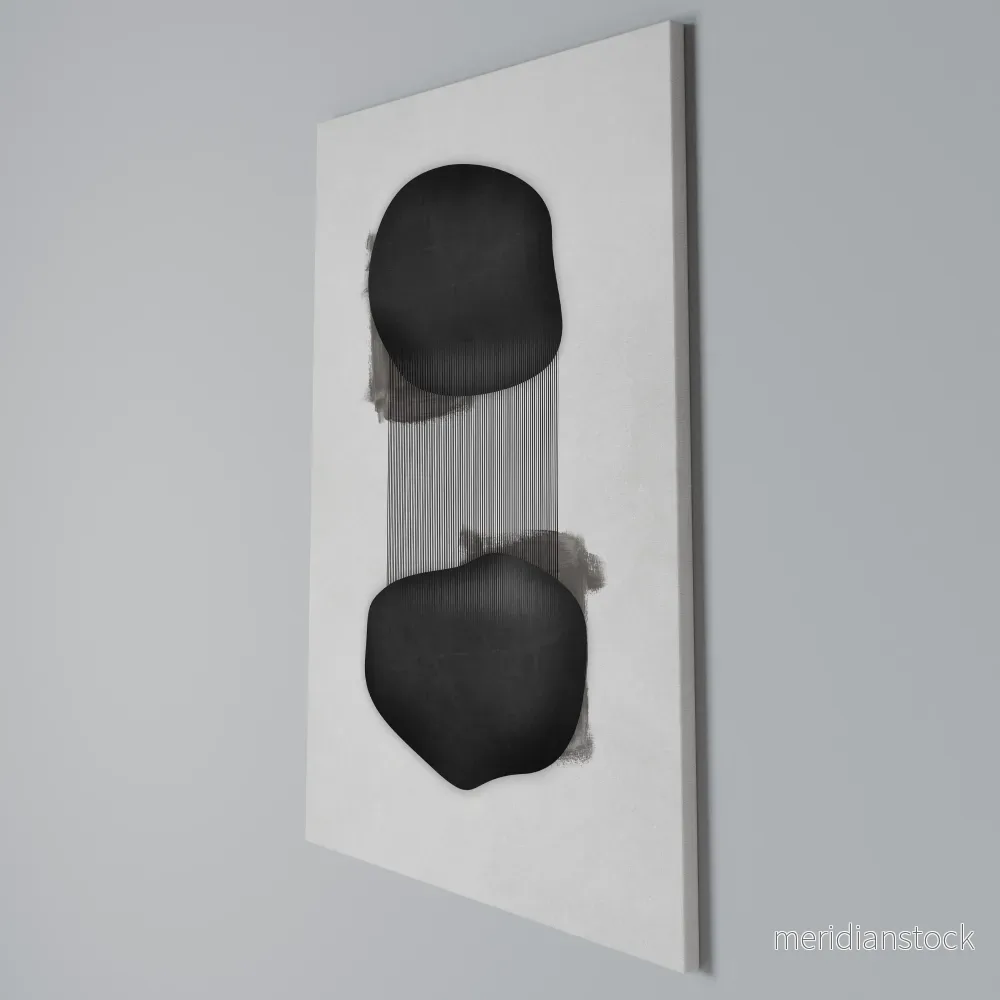 BLACK OVERTURE Vertical Canvas Print - Bild 3