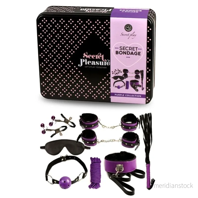 SECRETPLAY - BDSM SET 8PCS PURBLE /BLACK - Bild 3