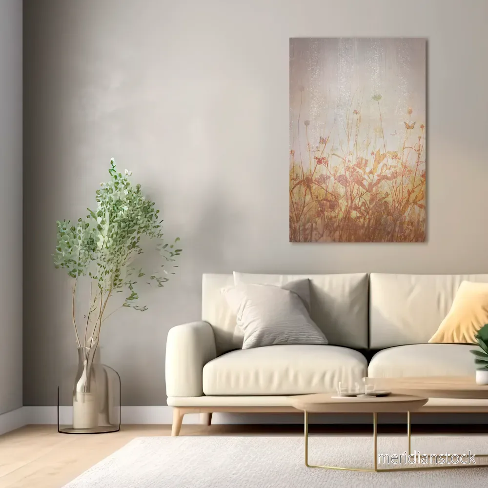 MEADOW BUTTERFLIES Vertical Canvas Print