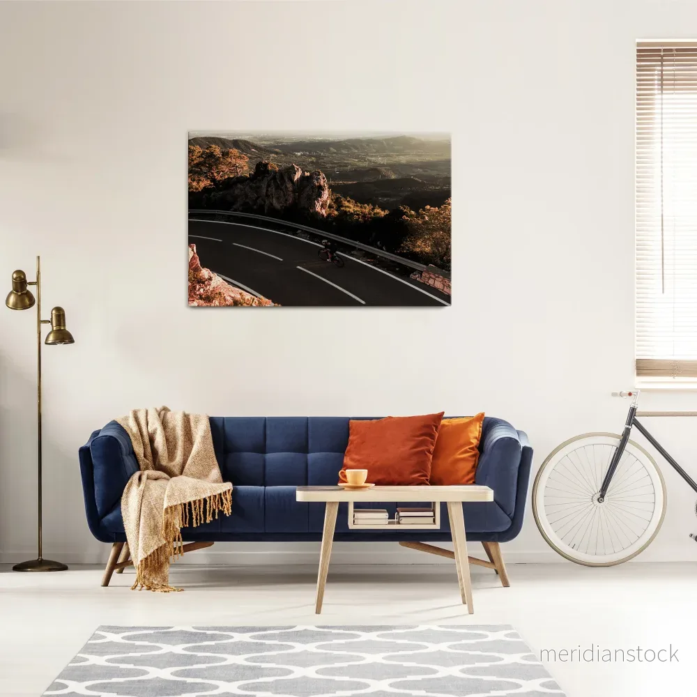 MOUNTAIN ROAD RIDE Horizontal Canvas Print - Bild 2