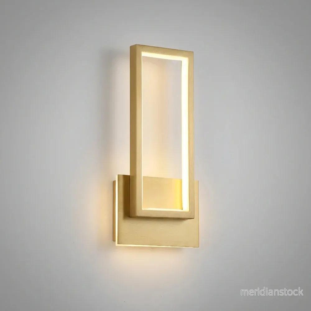 Modern rektangulär vägglampa - Brillane - Bild 2