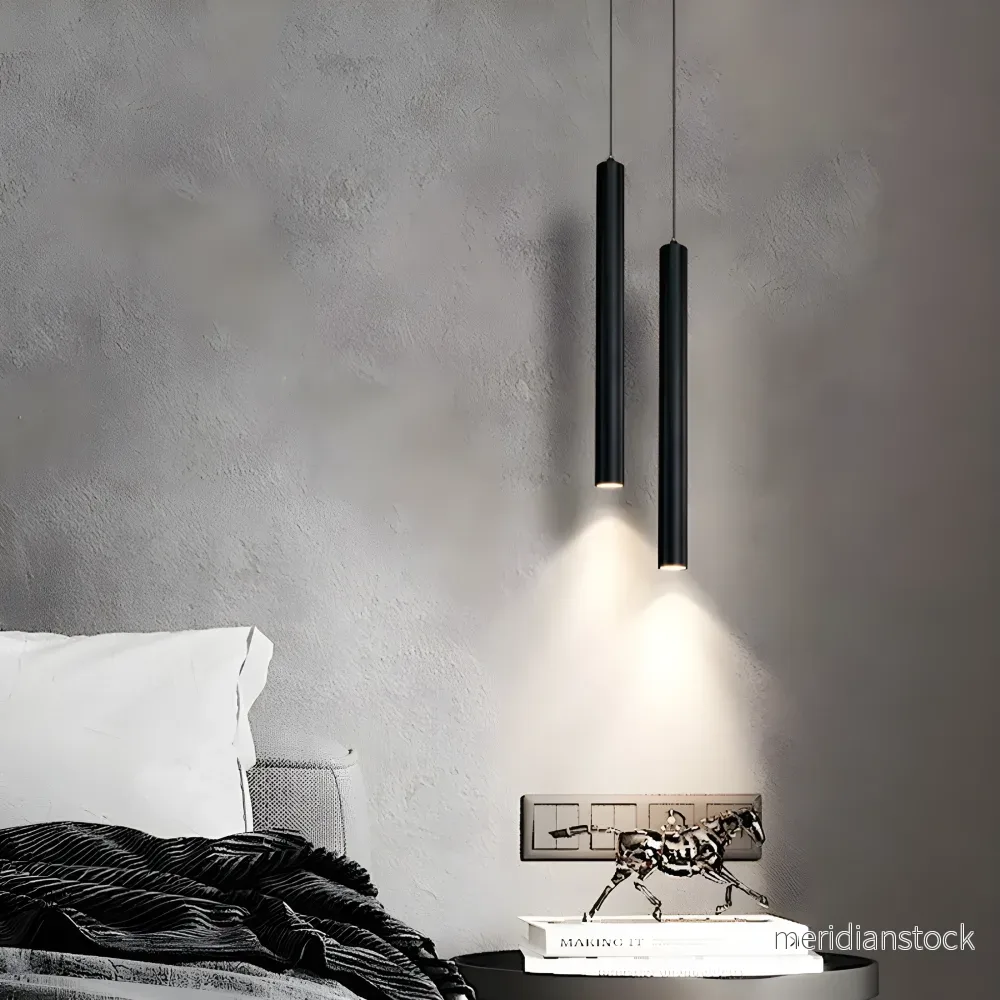 Pendellampa LED med dubbla skärmar – modern taklampa i nordisk stil - Bild 3