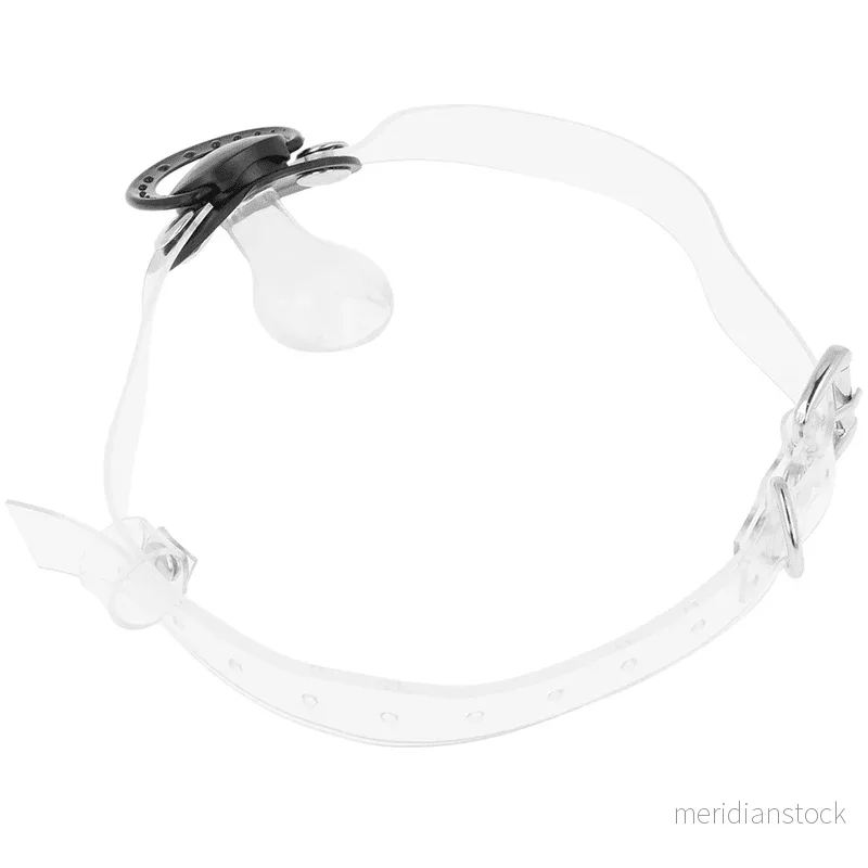 OHMAMA FETISH TRANSPARENT PACIFIER GAG