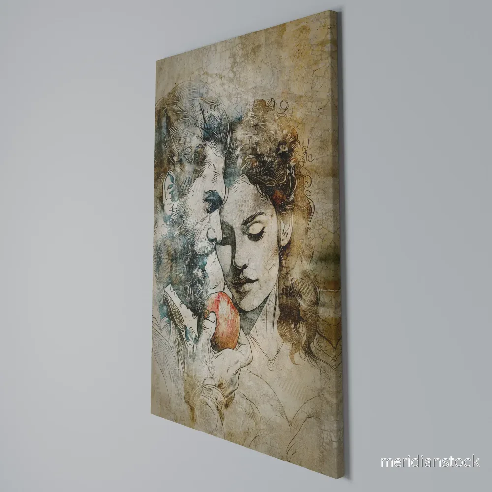 WHISPERS OF TEMPTATION Vertical Canvas Print - Bild 3