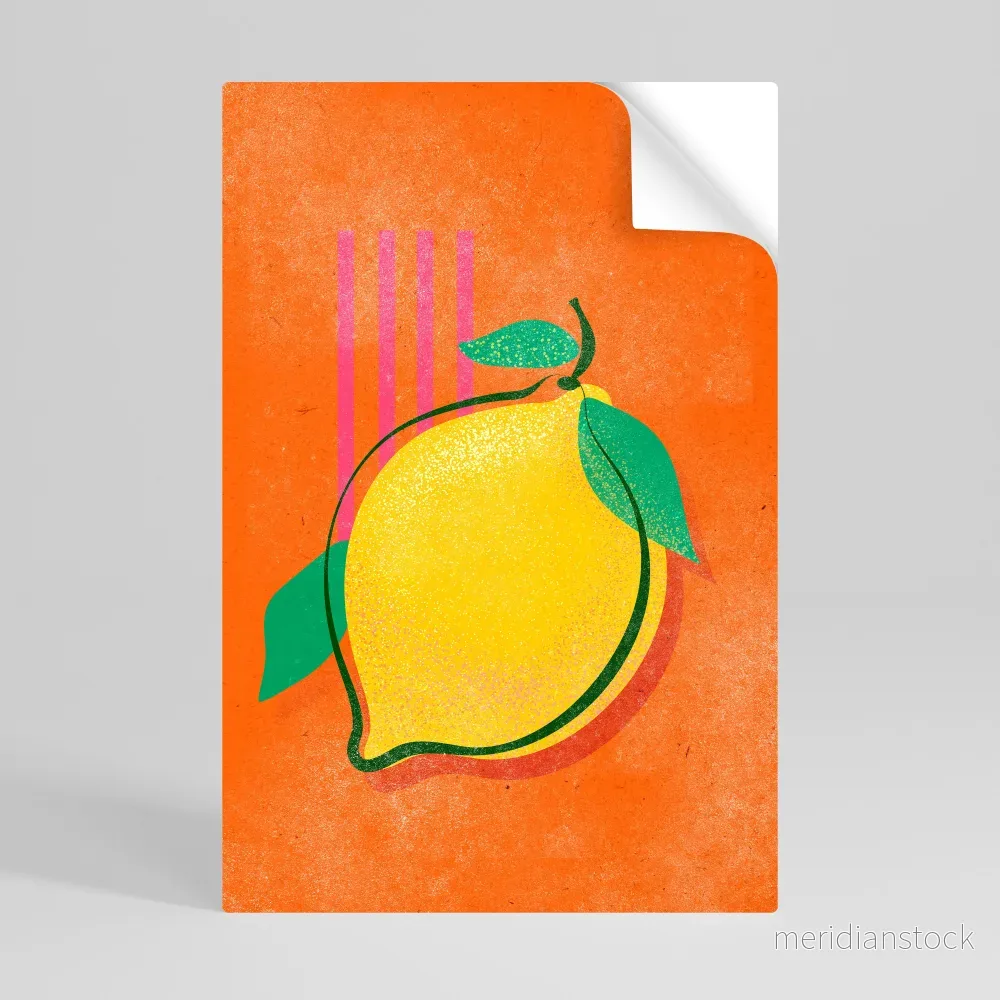 LUSCIOUS LEMON Självhäftande Vertikal Poster - Bild 3