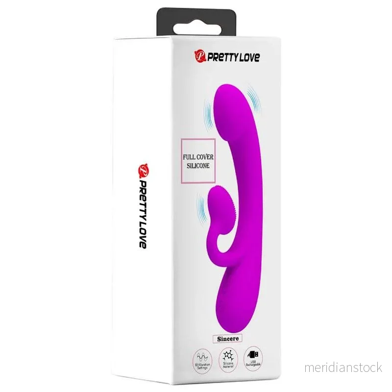 PRETTY LOVE - SINCERE VIBRATOR AND CLITORAL STIMULATING WAVES PURPLE SILICONE - Bild 3