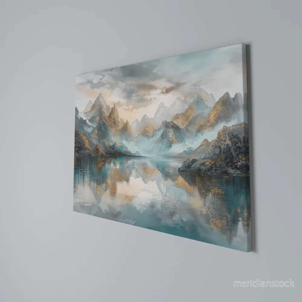 AZURE SUMMITS Horizontal Canvas Print - Bild 3