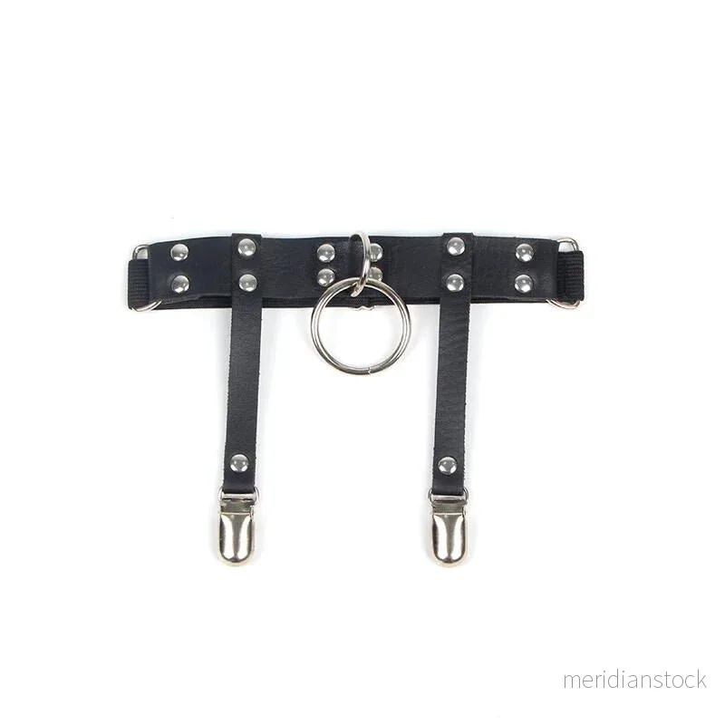 SUBBLIME - 953744 ADJUSTABLE LEATHER PUNK GARTER BLACK ONE SIZE - Bild 3