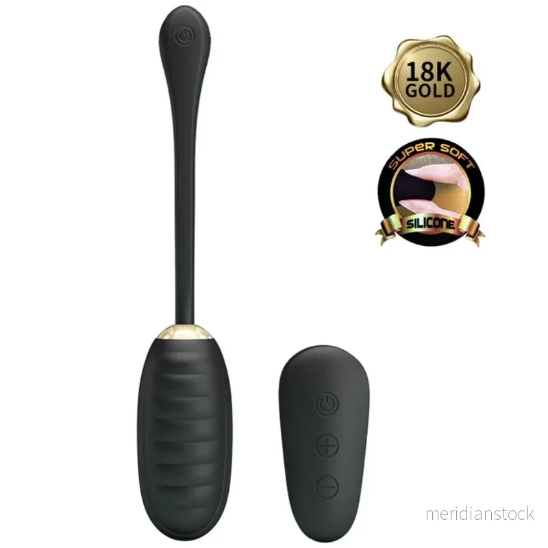 PRETTY LOVE - DOREEN LUXURY RECHARGEABLE VIBRATING EGG BLACK REMOTE CONTROL - Bild 2