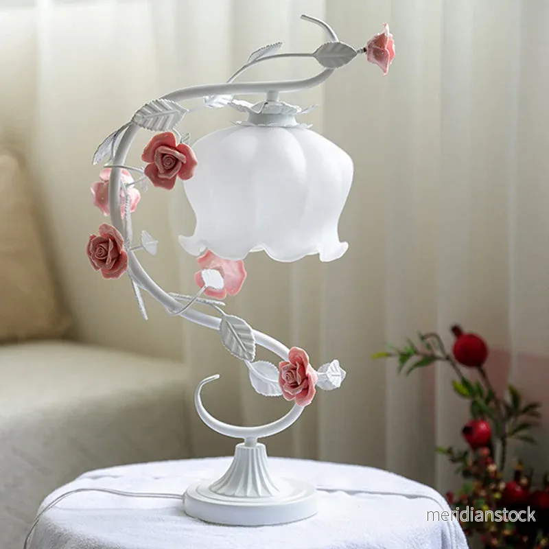 Charmig rosabelyst lampa - Rosa - Bild 2