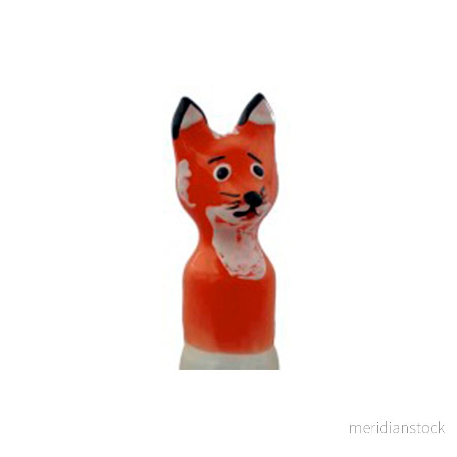 CONDOMERIE - HANDPAINTED NOVELTY CONDOMS FOX BROWN XL