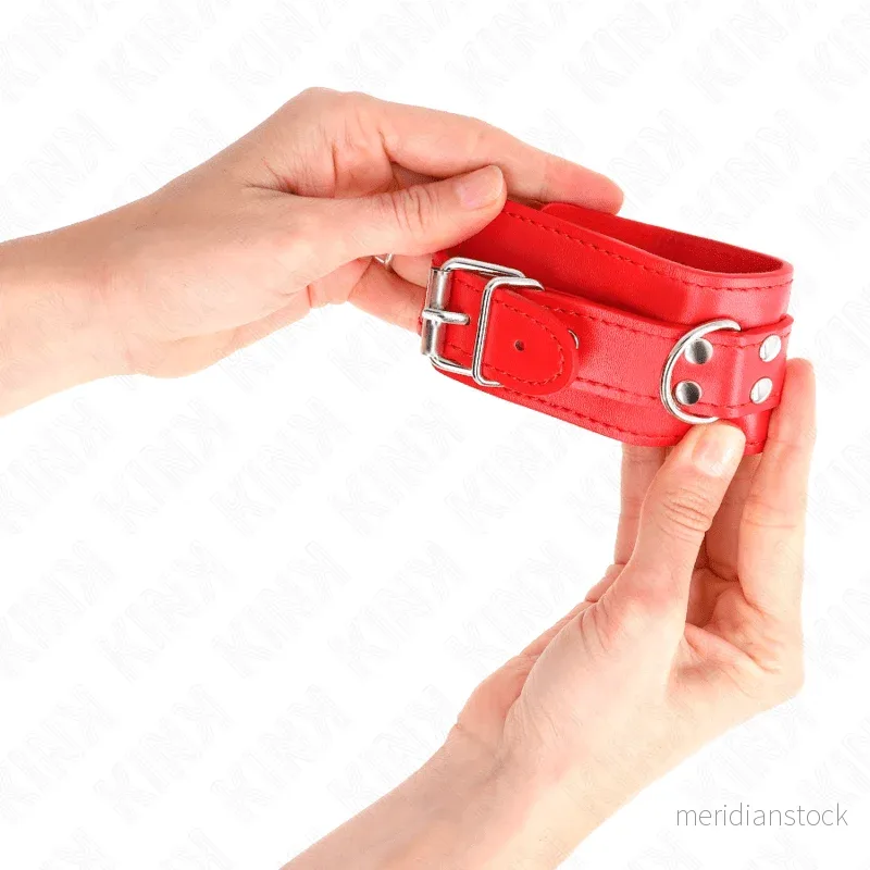 KINK - SIMPLE WRIST RESTRAINTS RED ADJUSTABLE 20-23 CM X 5.5 CM - Bild 3