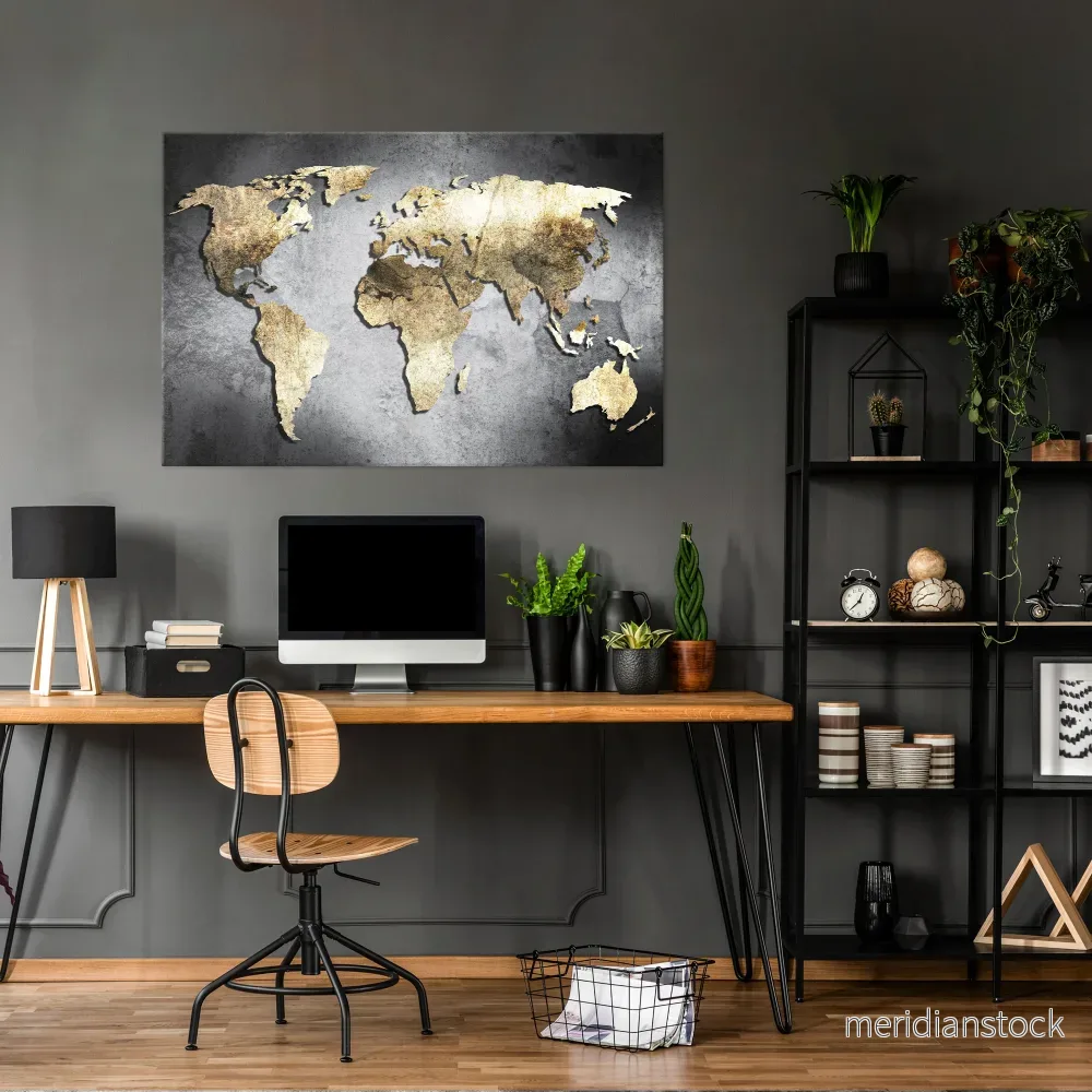 GOLDEN GLOBE TREASURE Horizontal Canvas Print
