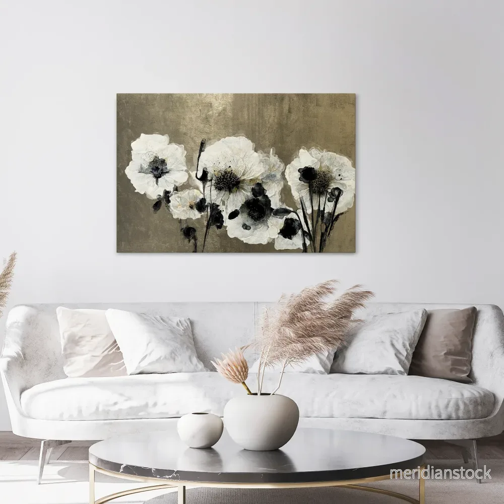 HARMONY IN WHITE Horizontal Canvas Print