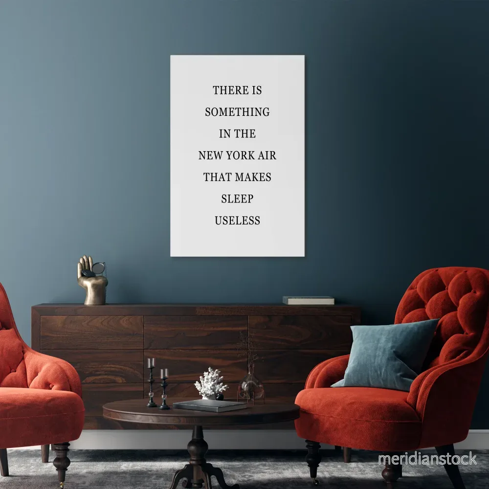 NEW YORK NIGHTS UNREST Vertical Canvas Print - Bild 2