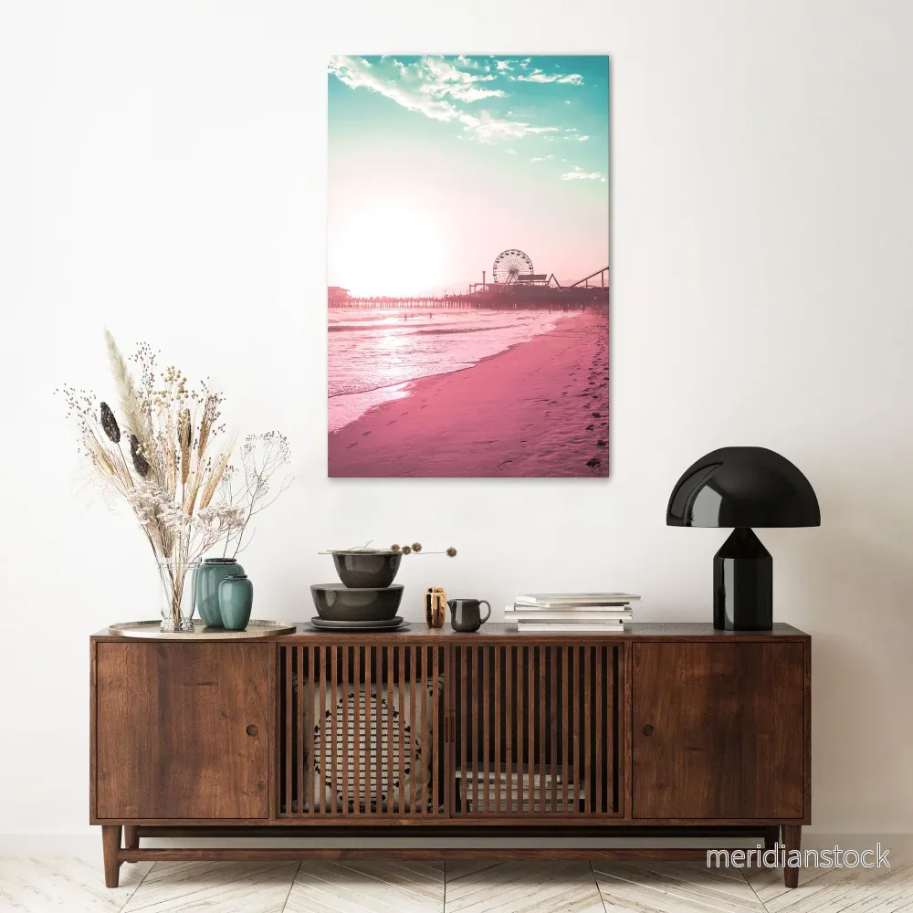 PASTEL COAST VIBES Vertical Canvas Print - Bild 2