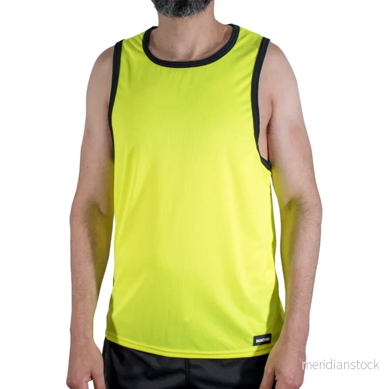 MACHO - CMV001 YELLOW GYM T-SHIRT S/M - Bild 2