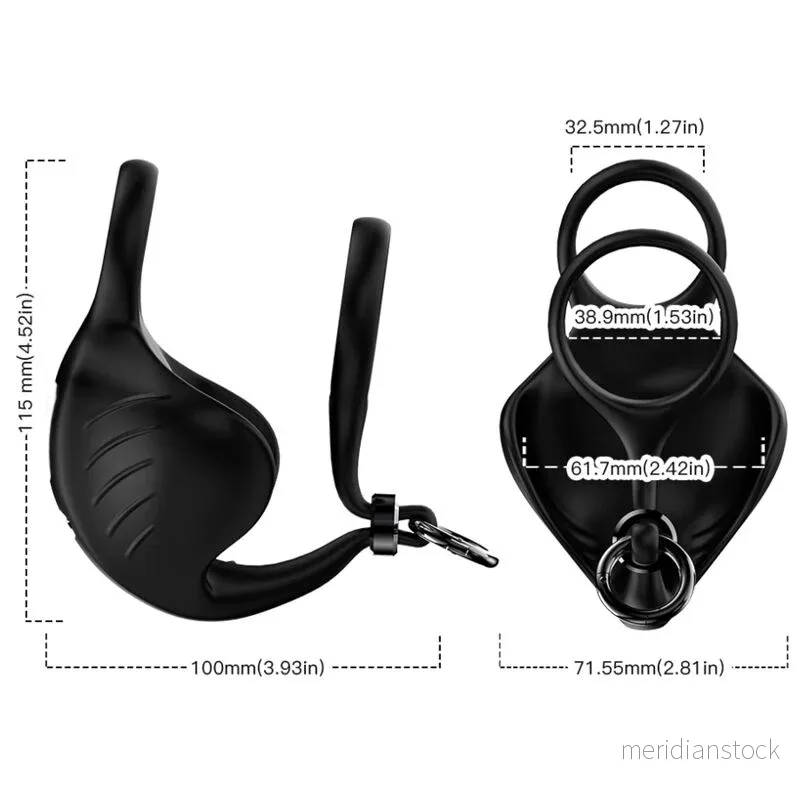 ARMONY - MANTA SCROTUM VIBRATOR RING BLACK - Bild 2