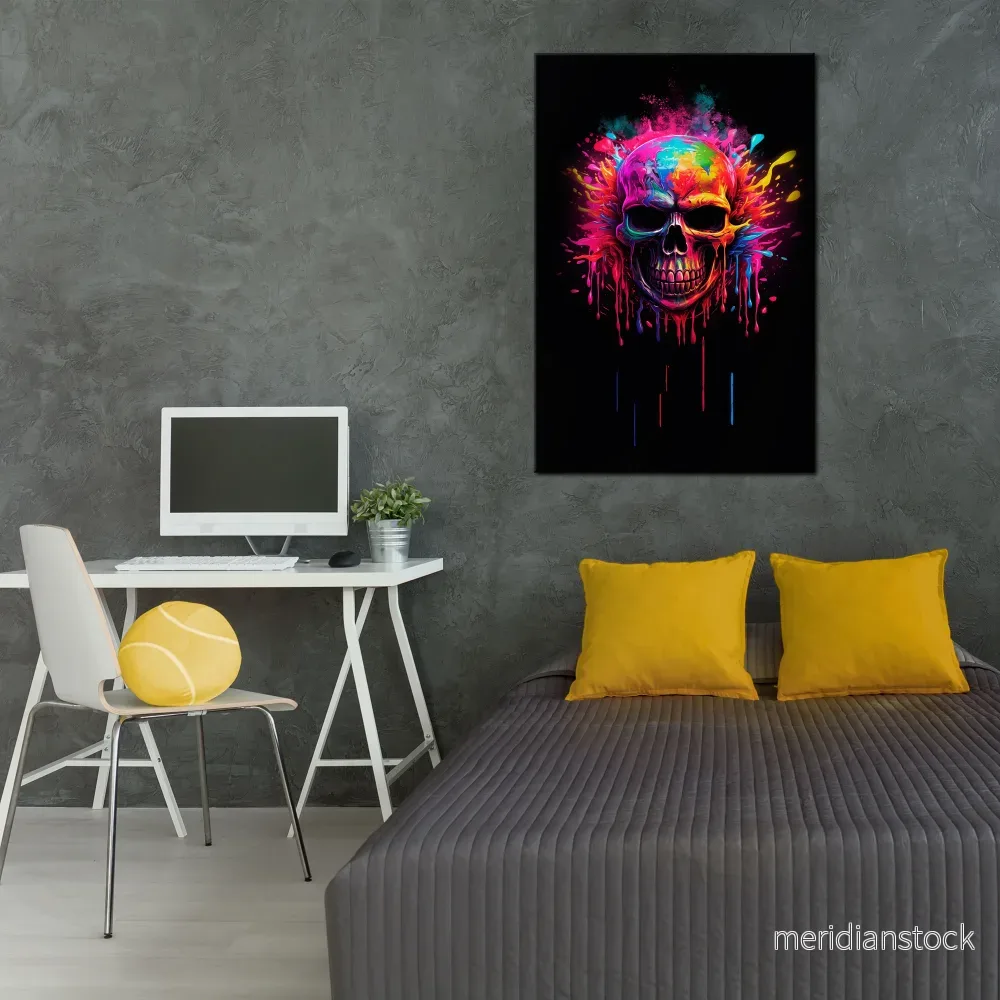 SKULL QUEST Vertical Canvas Print