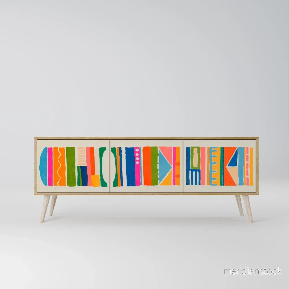 GEOMETRIC SHINE TV-bänk med 3 dörrar - Bild 2