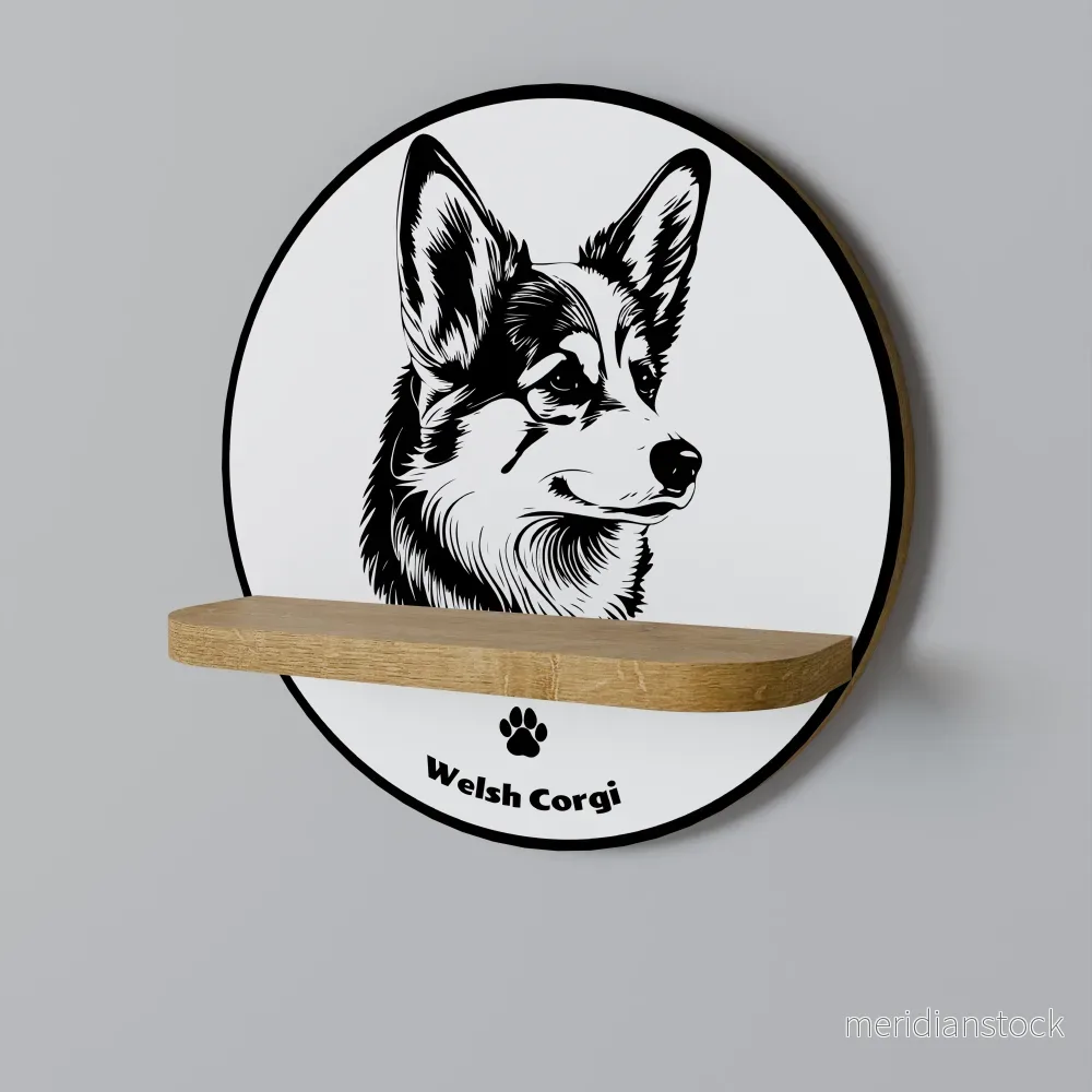 WELSH CORGI PEMBROKE Dekorationshylla