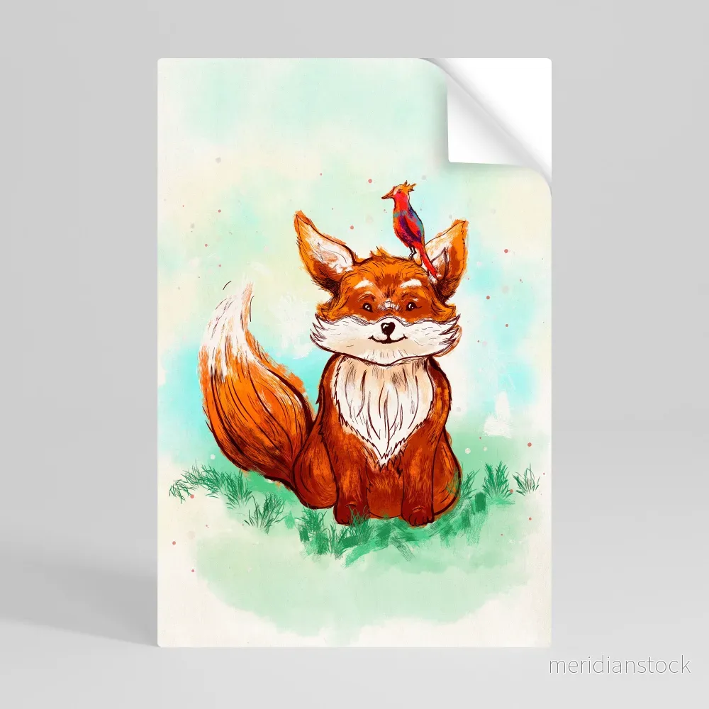 FOX FRIENDS Självhäftande Vertikal Poster - Bild 3