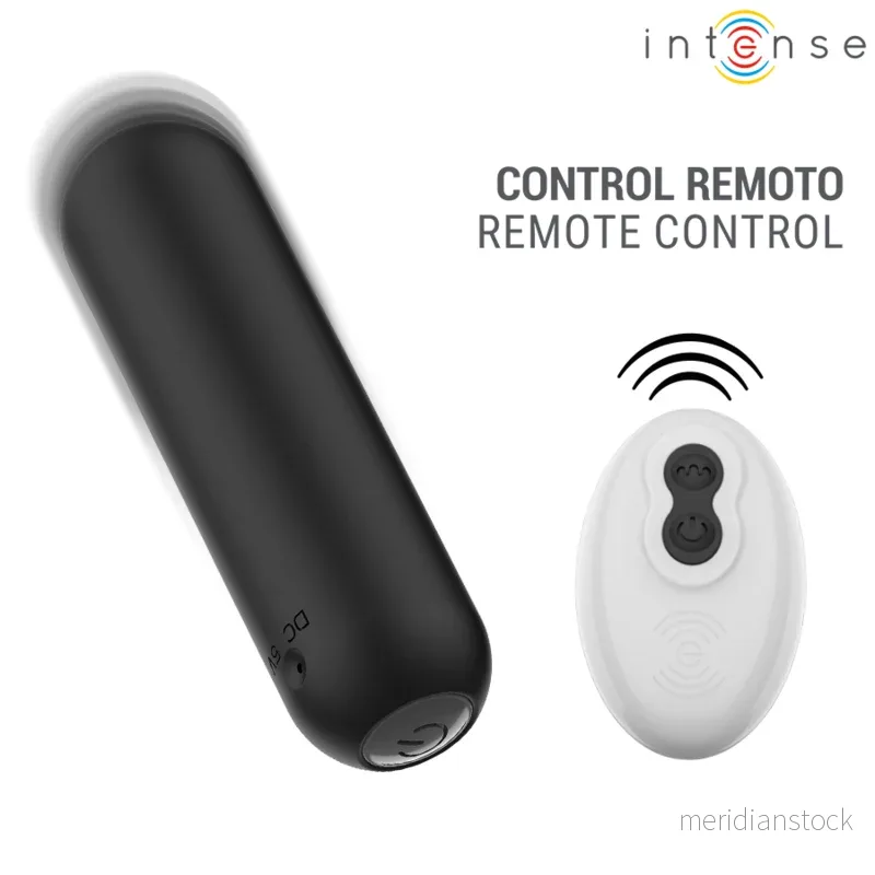 INTENSE - JUDY RECHARGEABLE VIBRATING BULLET WITH REMOTE CONTROL BLACK - Bild 3