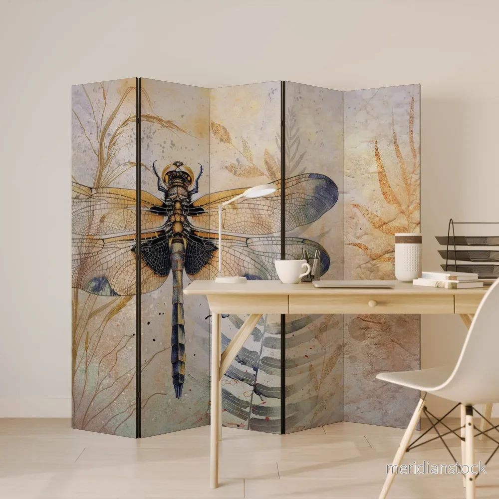 HER HIGHNESS DRAGONFLY Dekorativ rumsavdelare – 5 paneler - Bild 3