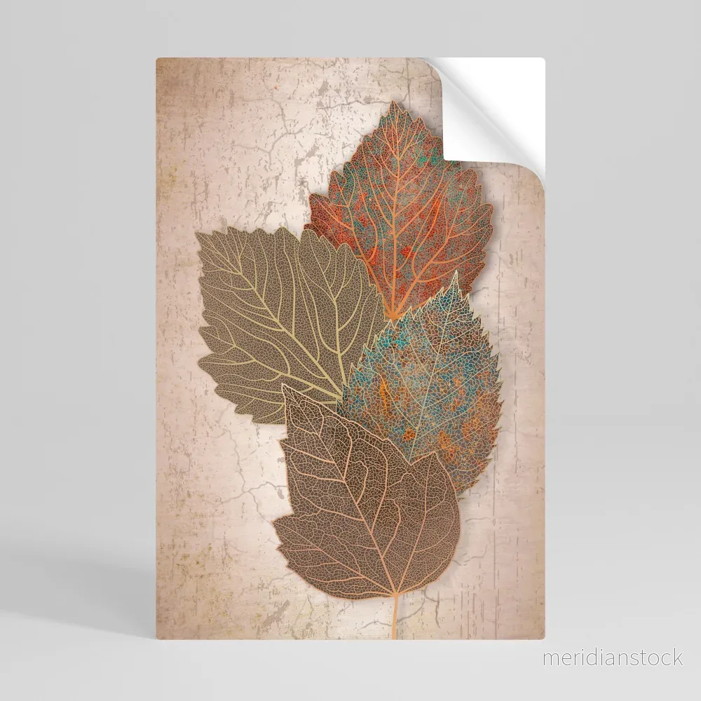 LEAVES OF TIME Självhäftande Vertikal Poster - Bild 2