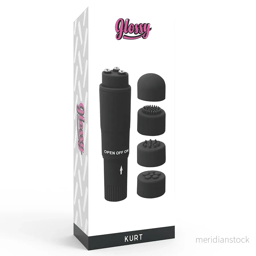 GLOSSY - KURT POCKET MASSAGER BLACK - Bild 2