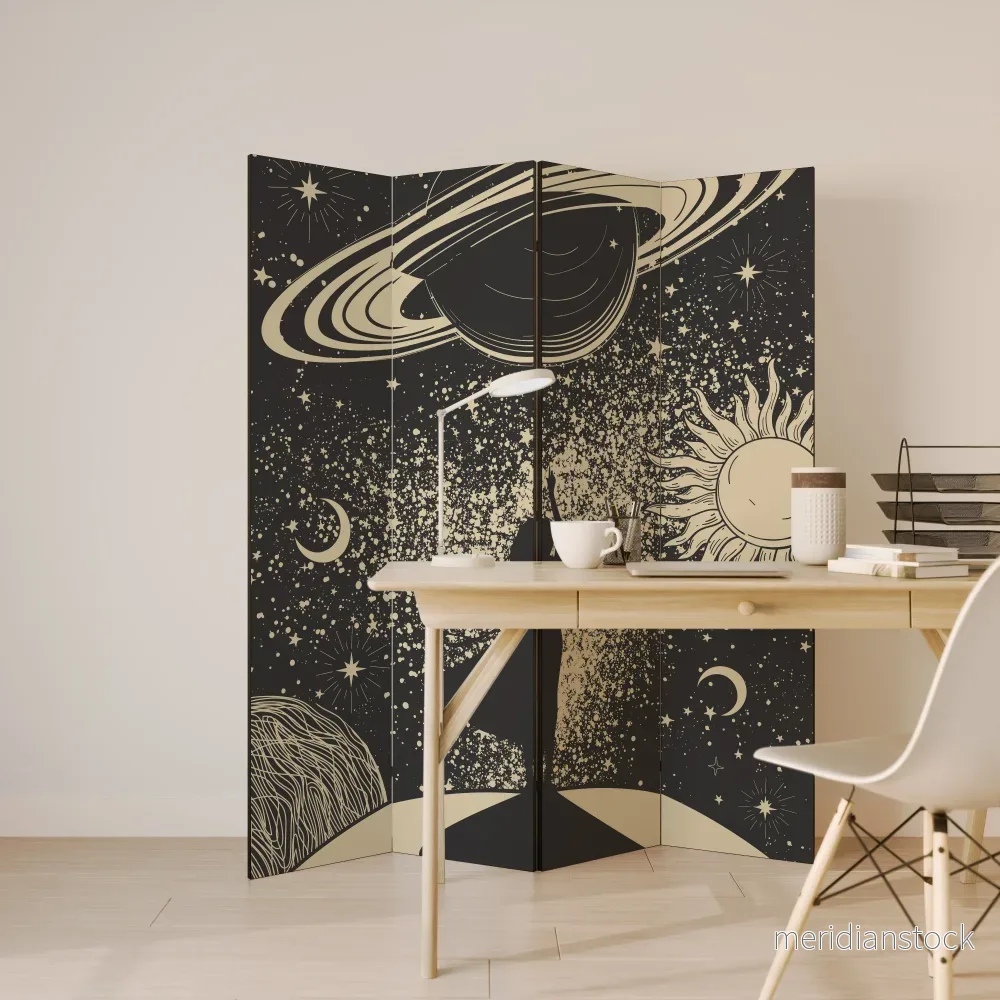 MYSTIC UNIVERSE Rumsavdelare 4 paneler - Bild 3
