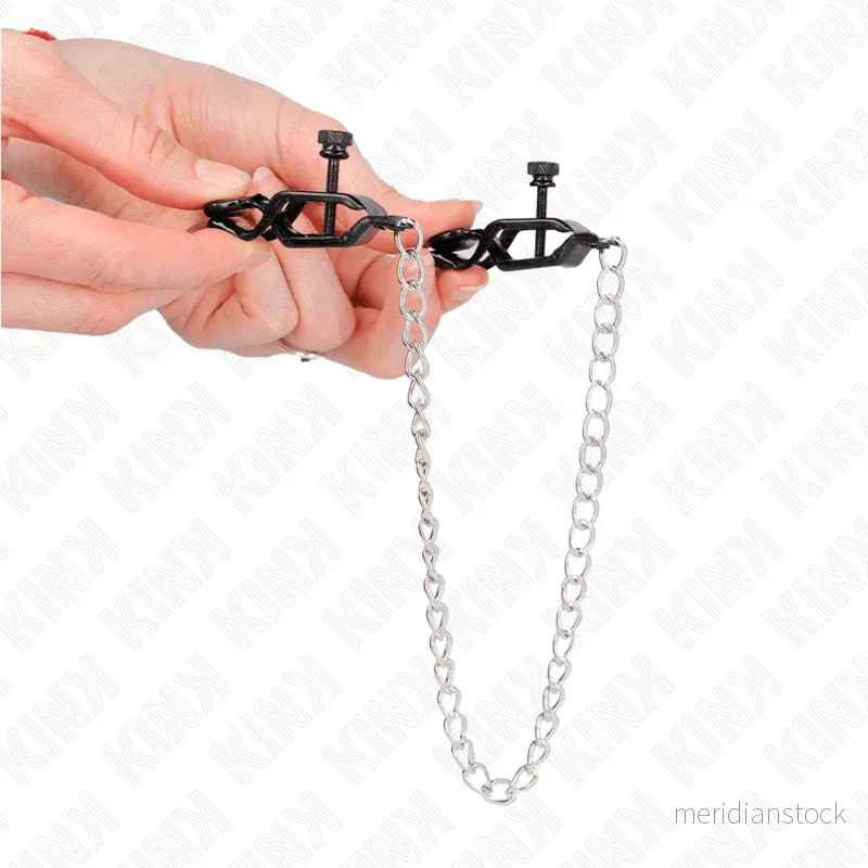 KINK - FLAT CHAIN NIPPLE CLAMPS SILVER 30 CM - Bild 3