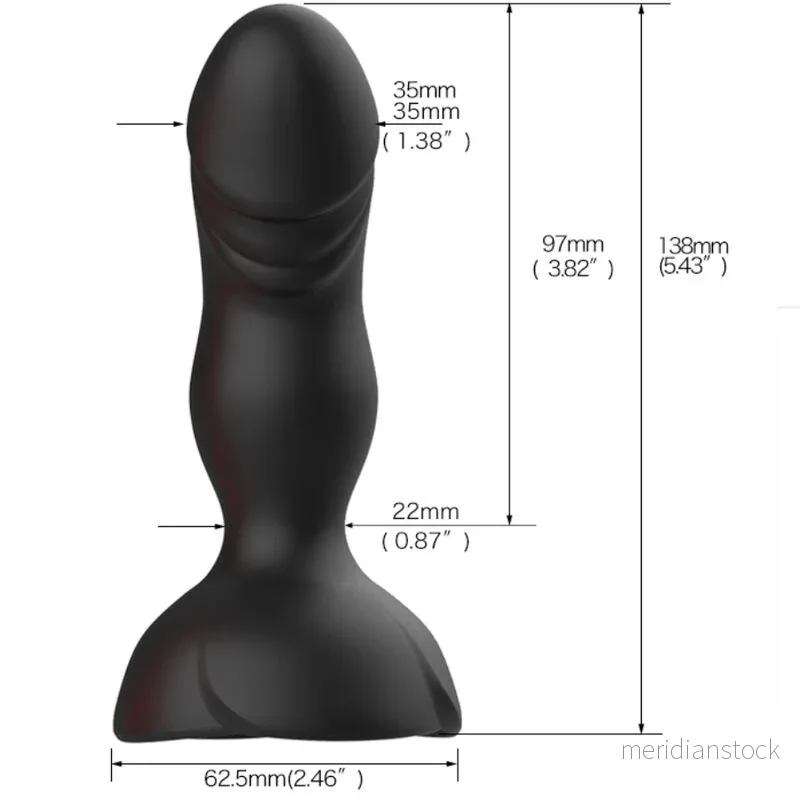 ARMONY - EXTREME A BLOOM ROSE VIBRATOR & ANAL PLUG REMOTE CONTROL BLACK - Bild 3