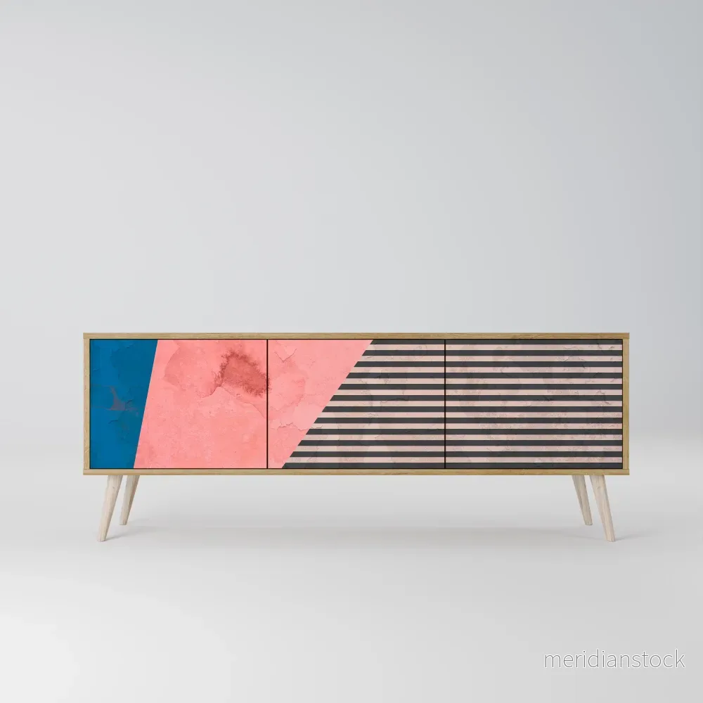 GLAMOROUS STRIPE TV-bänk med 3 dörrar - Bild 2